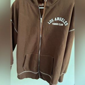 Brown oversized hoodie